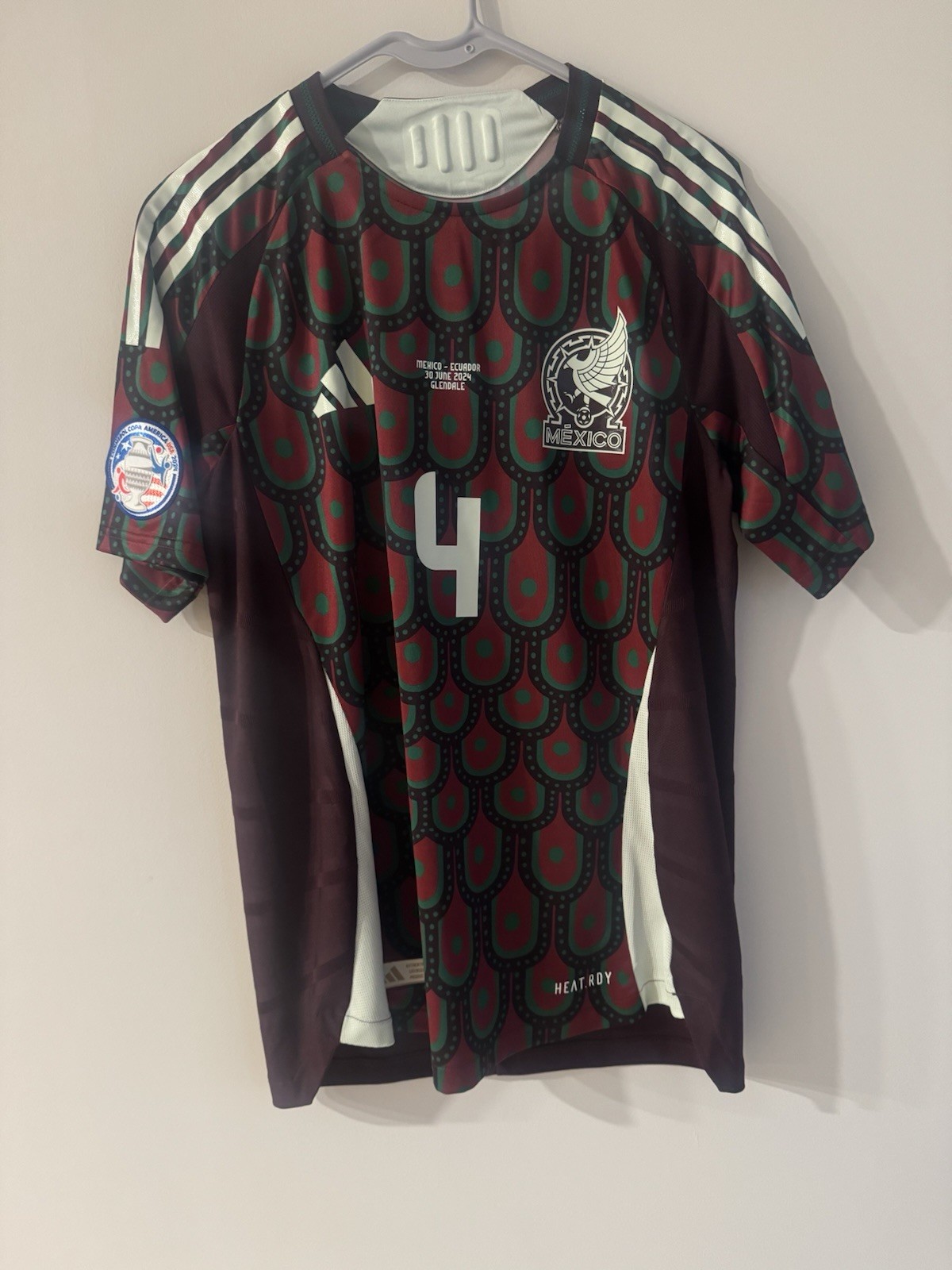 Adidas Mexico 2024 Jersey Edson Alvarez Player Issue  Utileria Copa America