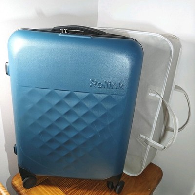 Rollink Flex VEGA 26'' Hardside Collapsible Carry-On Luggage - Blue + Dust Bag