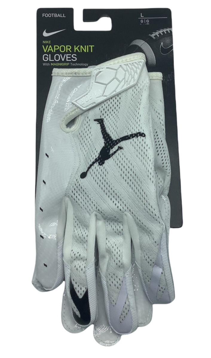 セール‼️NIKE JORDAN VAPOR KNIT 3.0 GLOVE M Nike Jordan Vapor Knit Football Gloves Men's Medium Black/Metallic