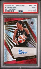 2022 Panini Revolution WNBA A’ja Wilson Auto #AG-AJW Las Vegas Aces PSA 9 Mint