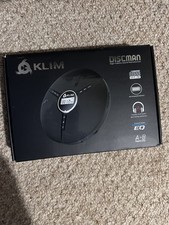 KLIM Discman Portable CD Player with best selling FUSION Earbuds - rechargeable