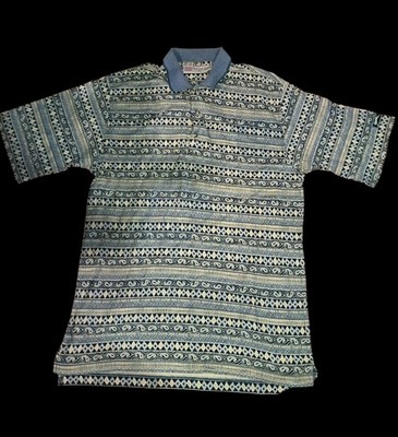 Vintage Slazenger Golf Polo ~ Size Medium ~ Geometric Pattern