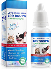 Ear Drops for Cats Dogs-Dog Ear Infection Medication-Ear Mites Treatment-Dog Y
