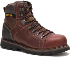 Caterpillar Mens ALASKA 2.0 ST 6" Steel Toe Work Industrial Boots Brown