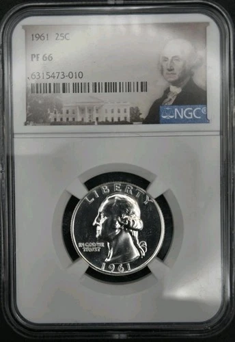 1961 Pf66 Quarter 90% Silver NGC
