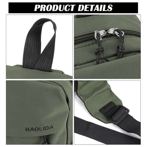 Bolso Bandolera Bolso de Pecho Mochila de Viaje Deportiva Bandolera Bolso de Mano Paquete de Hombro - Imagen 8 de 15