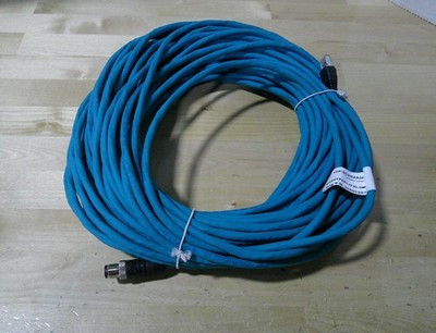 NIB Hirschmann 900002077 M12-RJ45 TPE Teal Industrial Patch Cord M224TPE 30M