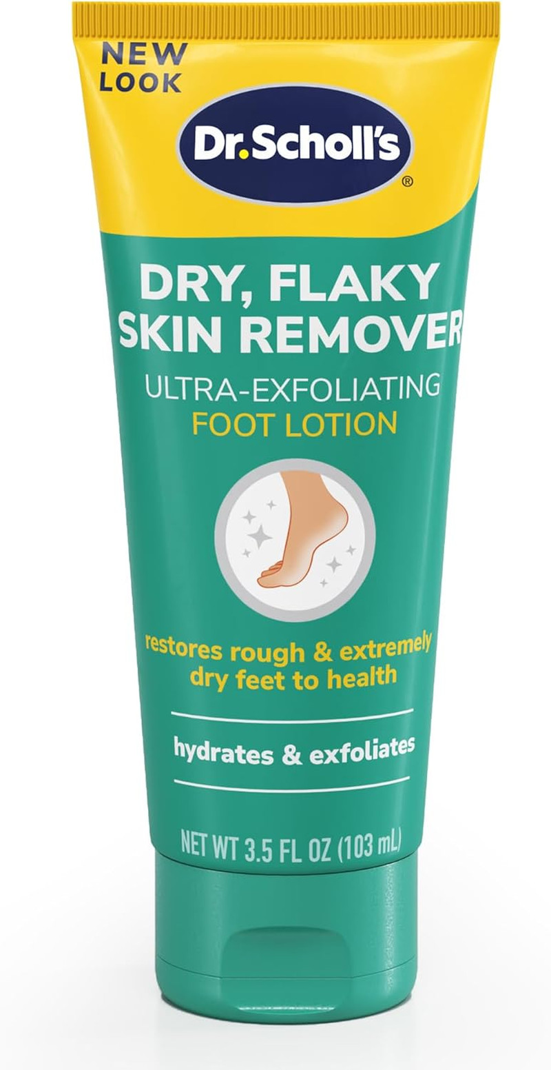 Dr. Scholl'S Dry, Flaky Skin Remover Ultra Exfoliating Foot Lotion Cream, 3.5 Oz