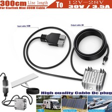 For Starlink Mini Cable Anderson Plug with Step Up Converter 12-28V to 30V 3.5A