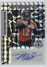2022 Panini Mosaic Rookie Auto Mosaic Montrell Washington #RAM-MOW Auto 0xh3