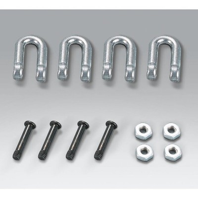 4x Tiger 1 Metallschäkel Abschlepphaken Zink Metall Set 1:16