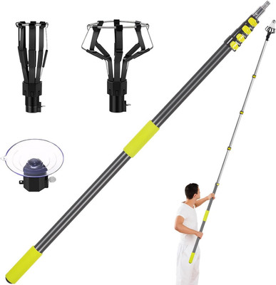 24FT Light Bulb Changer for High Ceilings with 4-18FT Telescopic Extension Pole