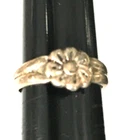 Vintage Ring MARKED 925 STERLING SILVER Size 3 Adjustable Flower Band lot y