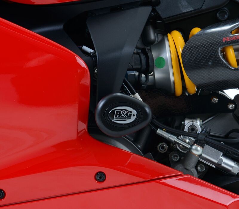 Plaquettes de protection R&G Aero noires pour moto Suzuki GSX-S1000F