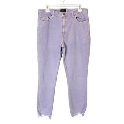 Abercrombie Simone High Rise Slim Ankle Jeans Womens Size 31 Purple