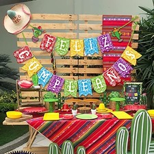 Feliz Cumplea os Happy Birthday Banner Mexican Themed Birthday Cinco de May