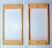 Humbucker Guitar Pickup MOUNTING RINGS Trim Bezels - Set of 2 - CREAM IVORY