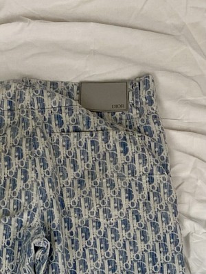 Dior Monogram Denim Pants | eBay
