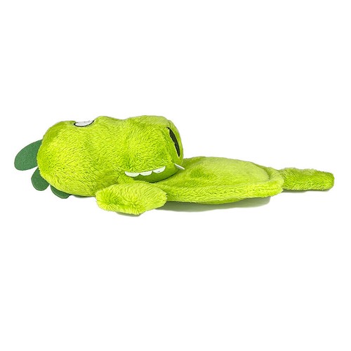 Silent Squeaker Flattie Plush Large Gator - Picture 2 of 4