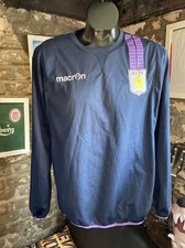 ASTON VILLA TRAINING SWEAT SHIRT TOP MACRON MEDIUM M 