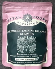 Vital Source Nutrition Premium Feminine Balance Gummies 60 Gummies Exp 2026/2027