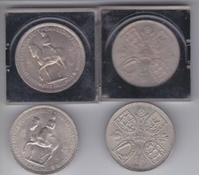 1953 Queen Elizabeth Coronation Crown Coin. Original case. Very Good condition