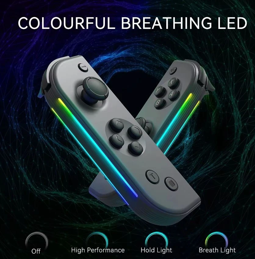 For Nintendo Switch Joy-con-Controller Left W/ Right Wireless Gamepad 1-Pair LED - Image 4 of 4