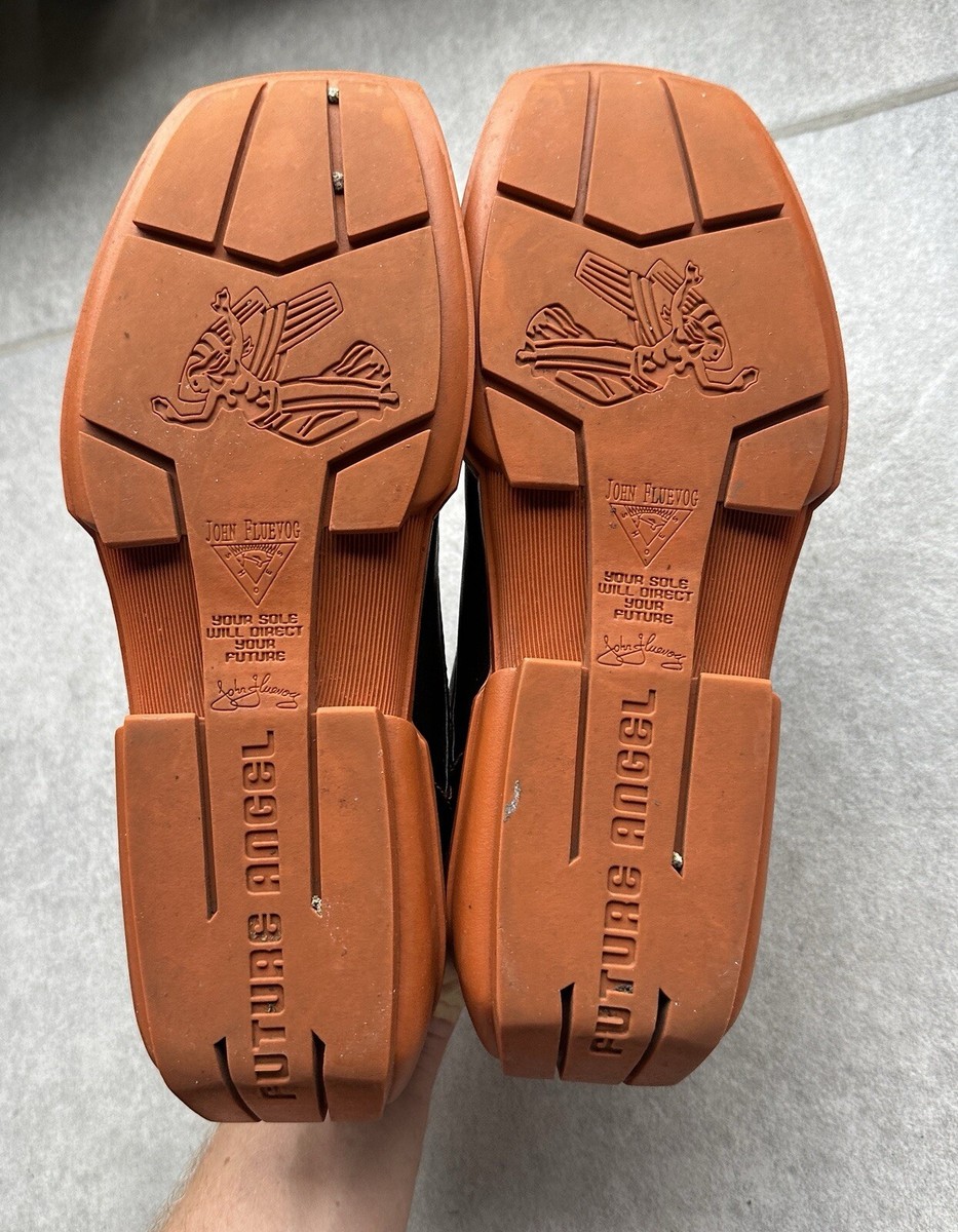 JOHN FLUEVOG FUTURE ANGELS Orange Black Leather Y2K Shoes Sneaker-Sz 7-Excellent JOHN FLUEVOG FUTURE ANGELS Orange Black Leather Y2K Shoes  main image 4