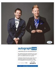 Benj Pasek & Justin Paul "The Greatest Showman" Composers SIGNED 8x10 Photo ACOA