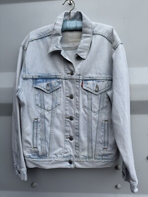 Levis Jeansjacke Herren mittelblau Typ 3 Trucker helle Waschung gebleicht O593
