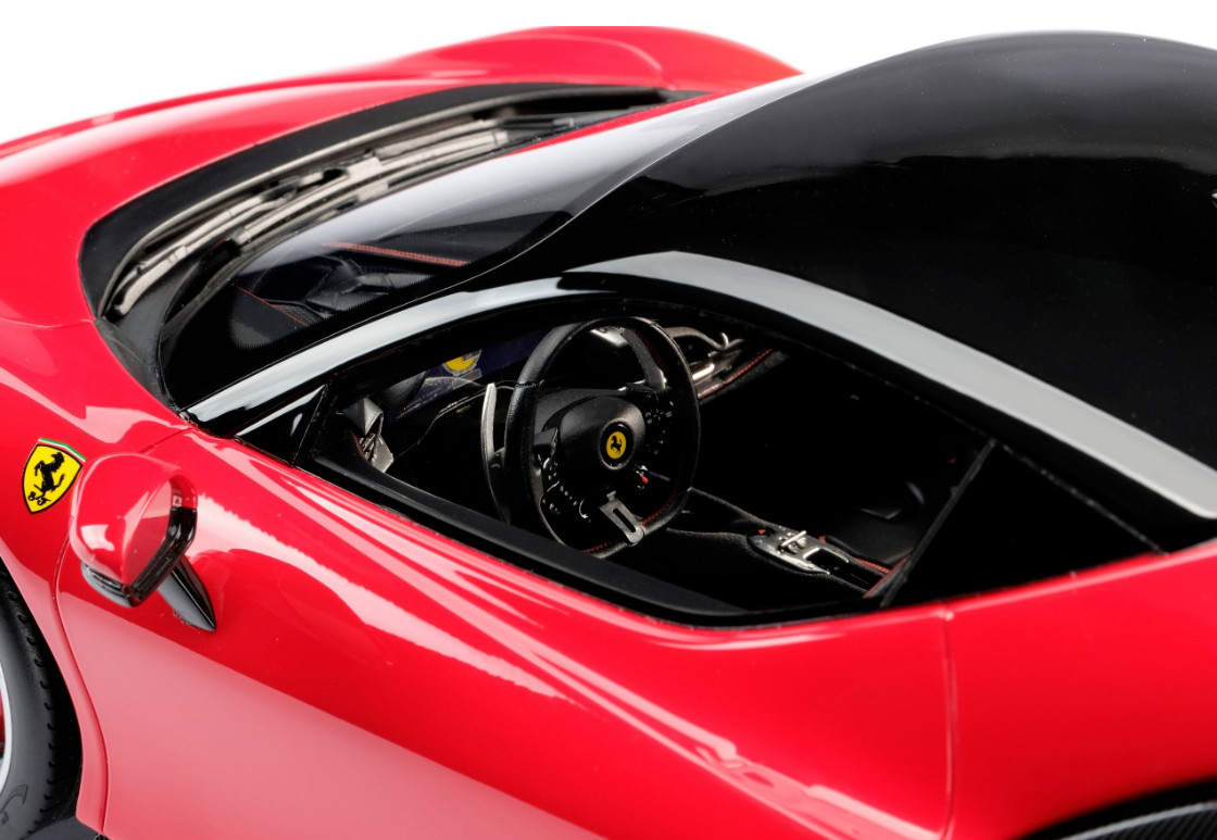 FERRARI STRADALE Race Car Racing Hypercar Red Custom Built LARGE 1:12SCALE MODEL