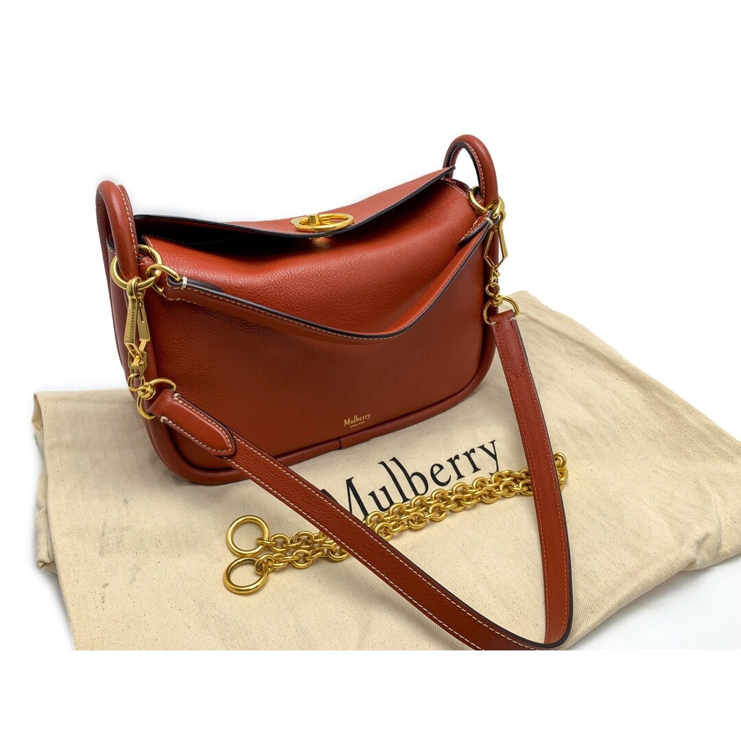 MULBERRYマルベリー　LEIGHTONレイトン チェーン 3WAYバッグ MULBERRYマルベリー LEIGHTONレイトン チェーン 3WAYバッグ