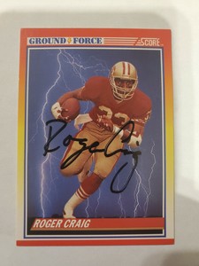 roger craig signed football