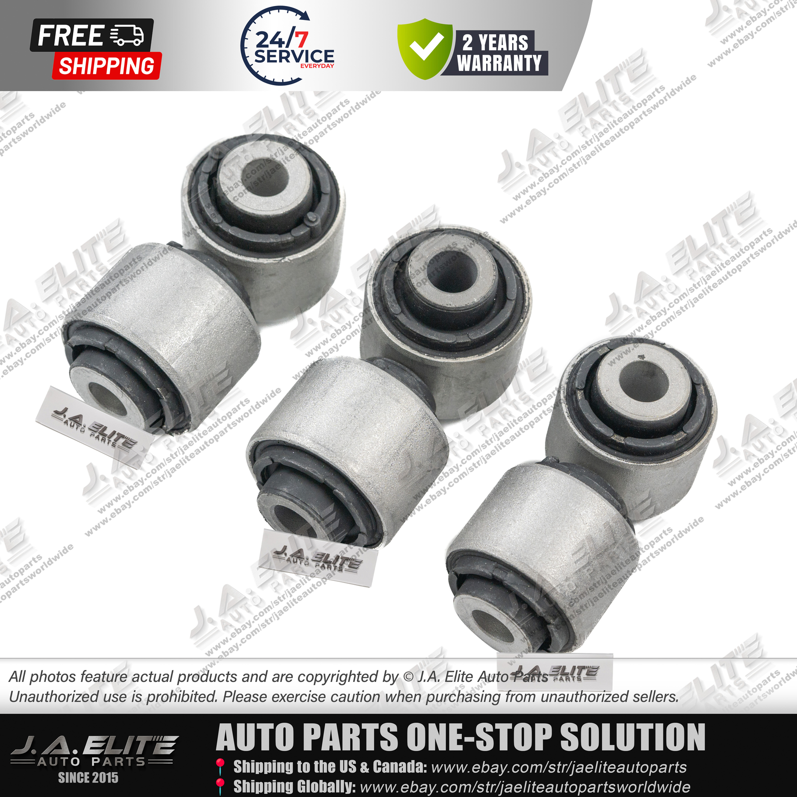6pcs Track Control Arm Bushing for Bentley Continental GT, Flying Spur