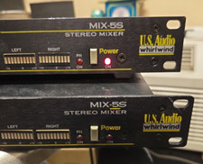 Lot of 2 U.S. Audio Whirlwind MIX-5S 5-Channel Stereo Line / Microphone Mixer