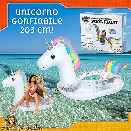 Unicornio Hinchable Colchoneta Da Piscina Mar Con Nuevo | eBay