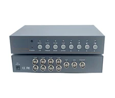 8 Channel Analog Video Multiplexer Quad Processor Screen Splitter