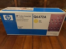 NEW SEALED Genuine HP Q6472A Yellow Toner Cartridge NIB
