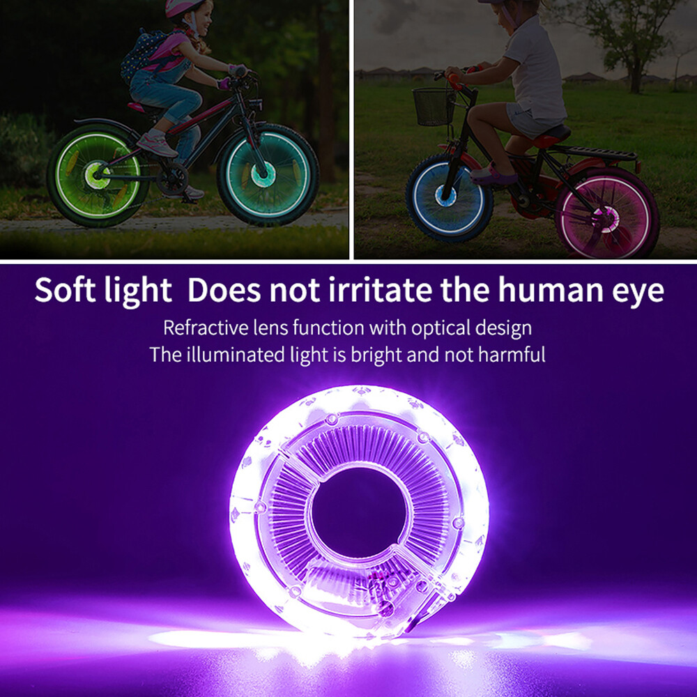 Bike Wheel Lights Rechargeable Light For Bicycle DAWAY