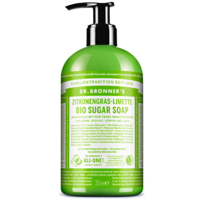 Dr. Bronners Bio Sugar Soap Zitronengrass Limette   355ml