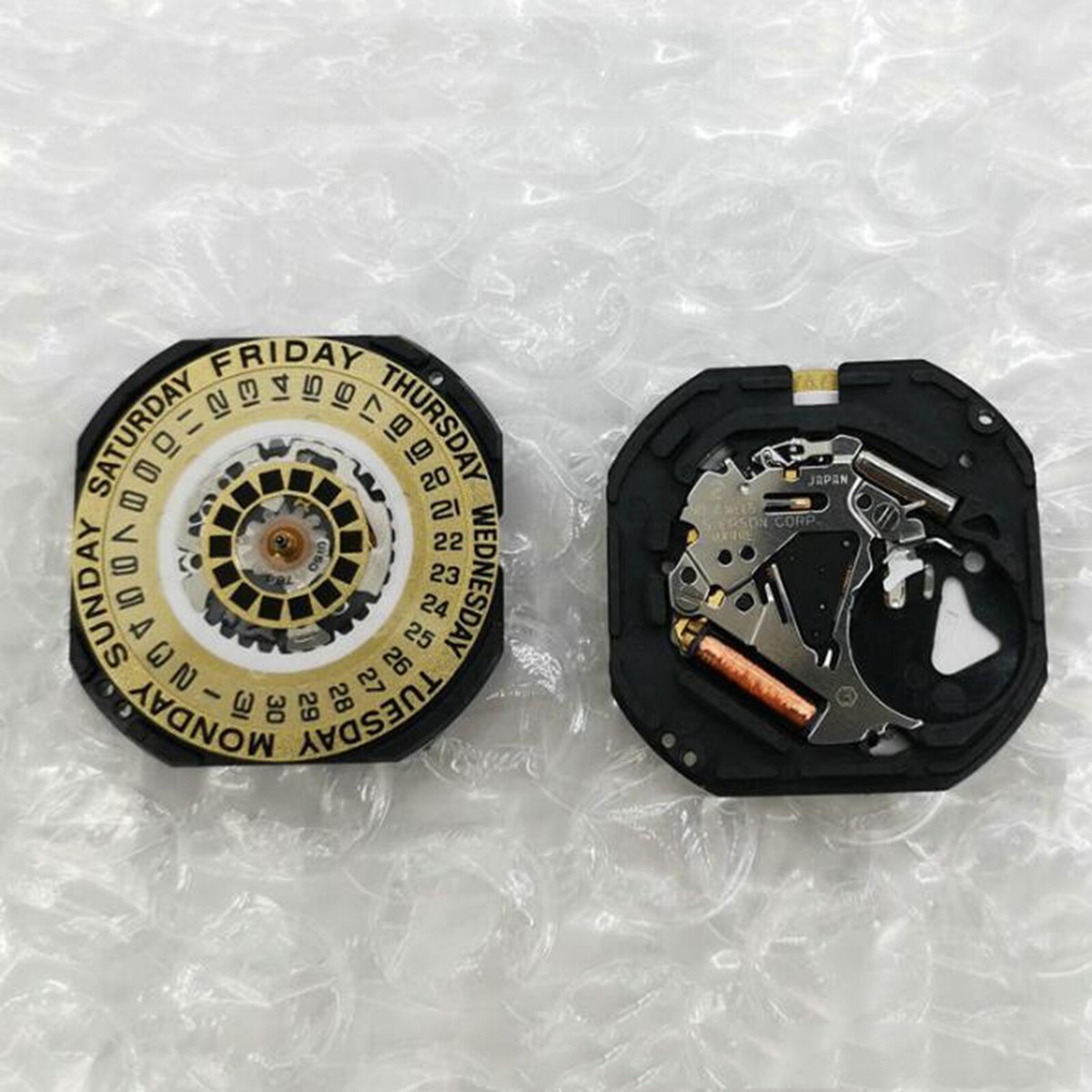 Replacement VX44E Quartz Movement Three Pin 12 O'clock Wednesday