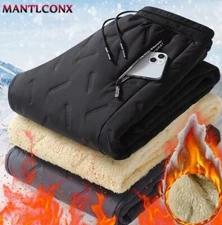 Men Winter Lambswool Sweatpants Fleece Warml Thicken Joggers Pants Waterproof