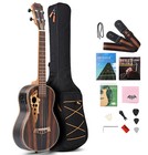 Batking 30 Inch All Blackwood Baritone Acoustic Electric Ukulele/Truss Rod/EQ