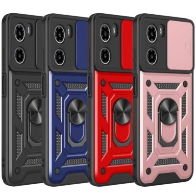 PIXFAB ARMOUR Case For Motorola Moto G05/E15, Ring Shockproof Stand Phone Camera Cover