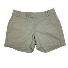 Banana Republic 6 Tan Beige Shorts Flat Front 32 x 5.5 Casual Basic