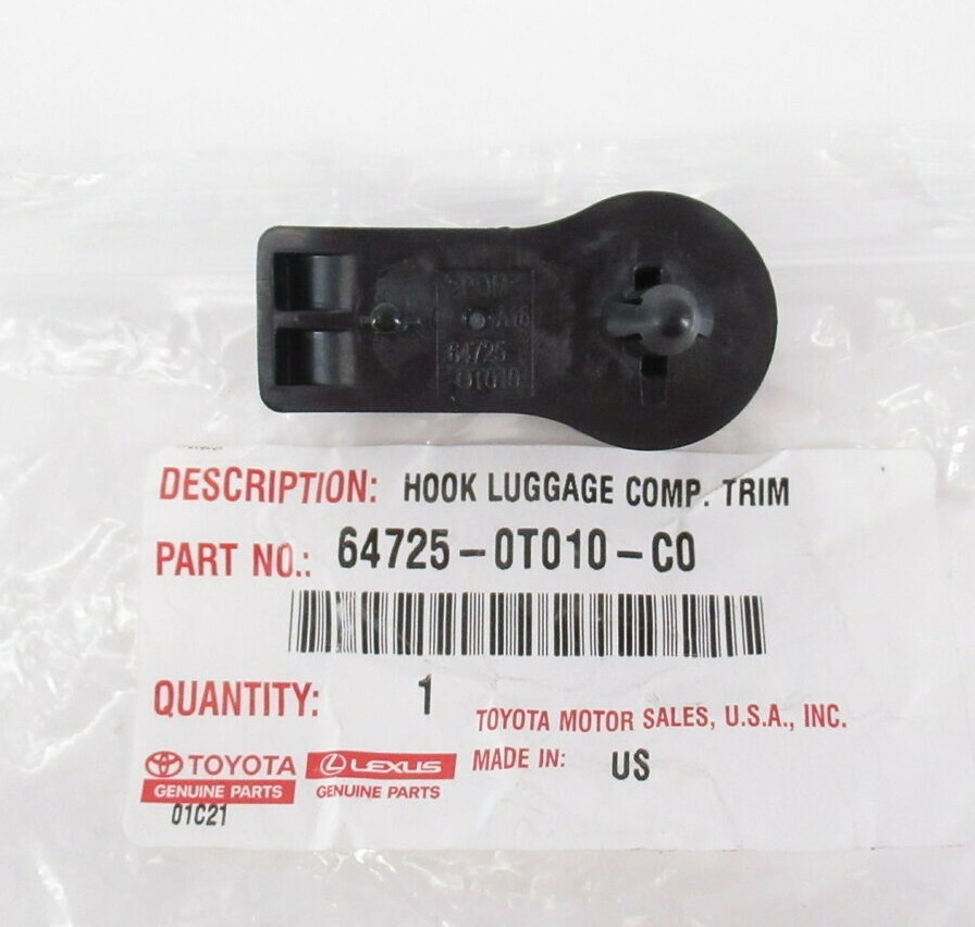 Genuine OEM Toyota 64725-0T010-C0 Luggage Compartment Trunk Hook