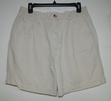 Vintage GV Chinos High Waist Pleated Women's Size 14 Shorts Beige Cotton