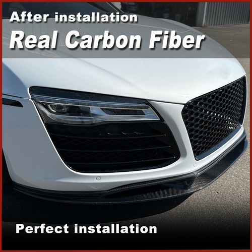 Se adapta a Audi R8 Gen 1 GT V8 V10 carbono labio delantero alerón divisor - Imagen 6 de 17