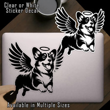 Pembroke Welsh Corgi Angel Vinyl Decal Sticker Indoor Outdoor 4 Sizes