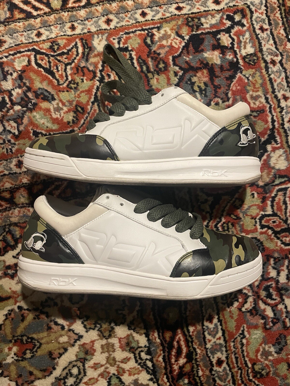 Rare Reebok DJ Navy Camo - 10-131918 Size 7.5